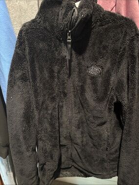The North Face womens Black Plush Fleece Full-Zip Jacket